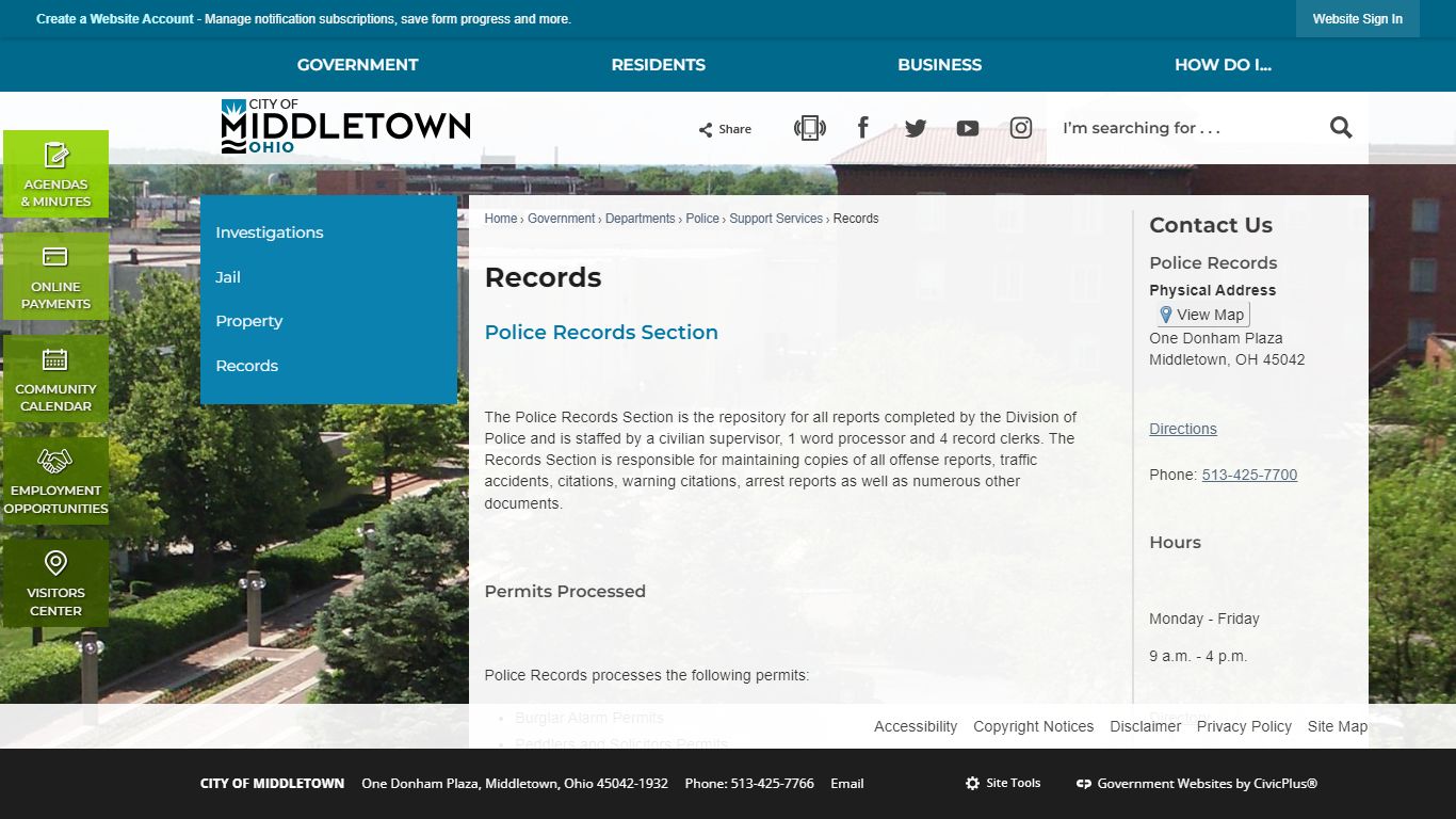 Records | Middletown, OH